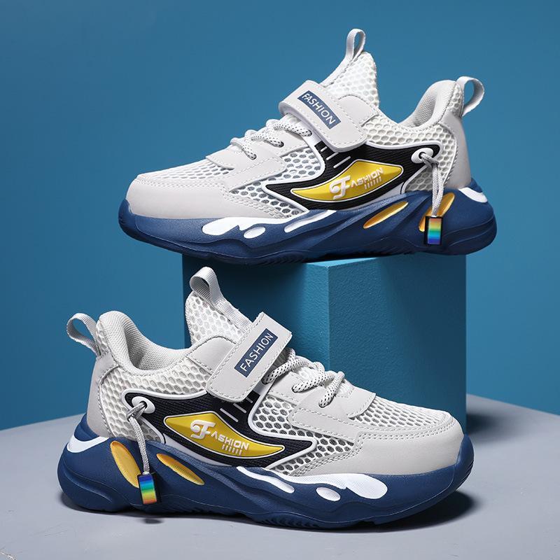Boys Shoes Summer 2025 New Mesh Breathable Running Shoes Primary School Children Boys Middle and Older Children Sports Shoes