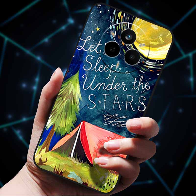 For Realme 14 Pro 5G Case 14Pro+ Soft Silicone Bumper 3D Flowers Emboss Phone Cases for Realme 14 Pro+ Plus Back Covers Shells