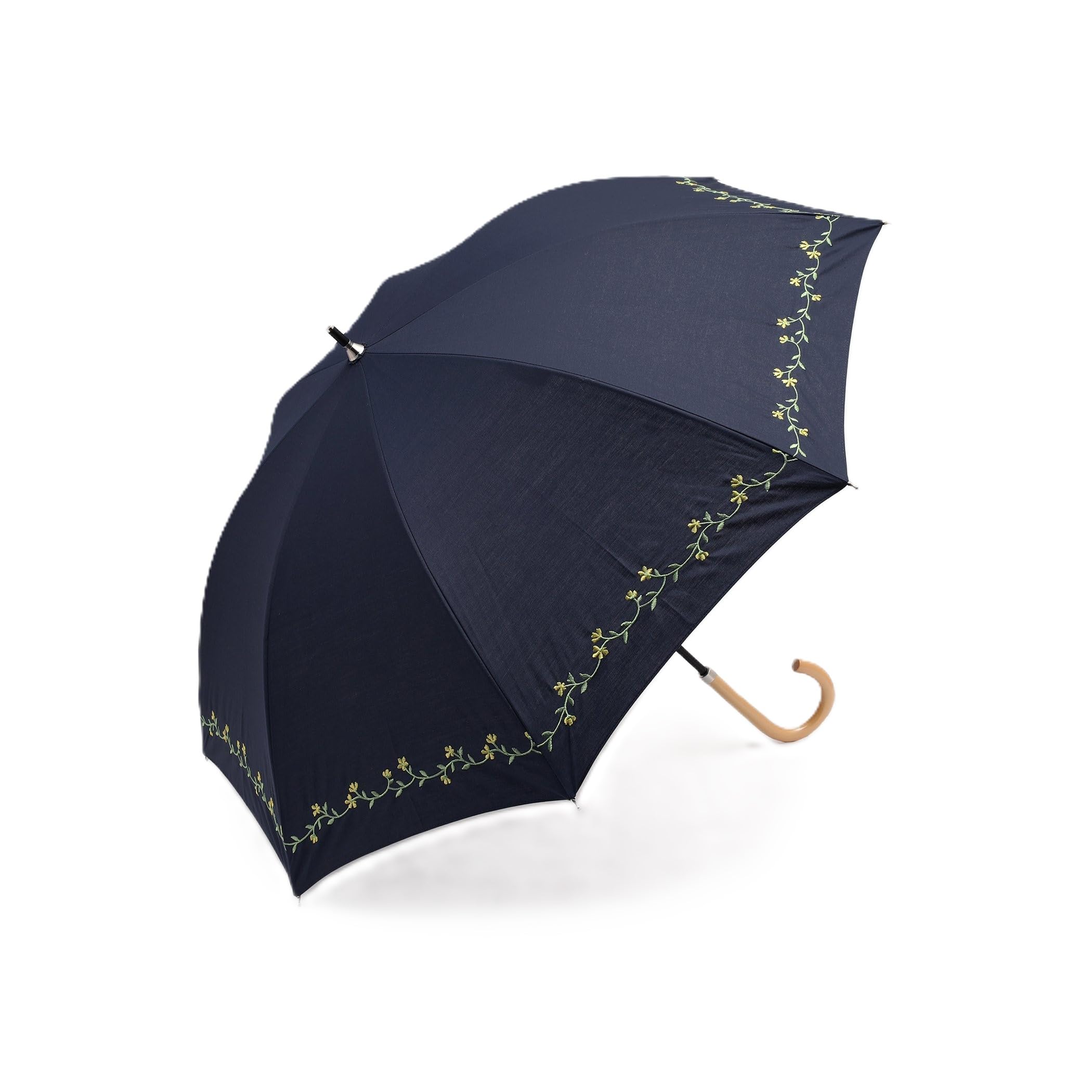 

Чай Послеполуденный чай LIVING Зонт JL69 Маленький цветок Вышитый Длинный зонт для солнца и темно-синий [Afternoon Living] Дождь,