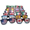 New Unisex Flag Style Women Men Sunglasses Decorative Spectacles Eyeglasses Frames for Party 42 Countries Sun Glasses