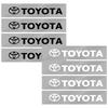 Car Door Sticker Carbon Fiber Scratches Auto Handle Protection Film for Toyota TRD GR Yaris Hilux Corolla Prius Avensis Emblem Auris