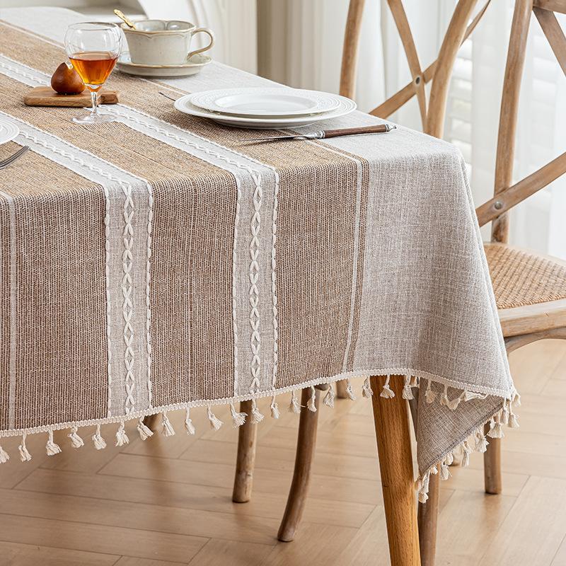 Japanese Style Luxurious And High-End Tablecloth Rectangular Waterproof Dining Table And Coffee Table Tablecloth Cover Cloth