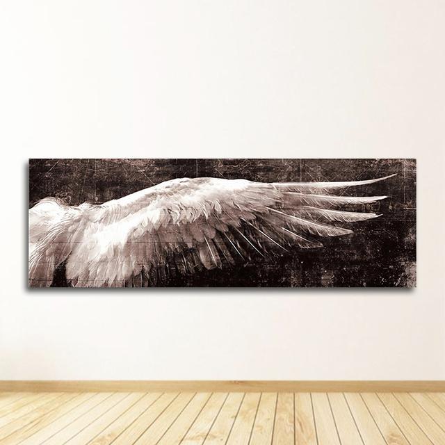 Paintings Wings Pop Art Wall Picture For Living Room Angel Wings Vintage Wall Posters And Prints Black And White Wall Art Canvas