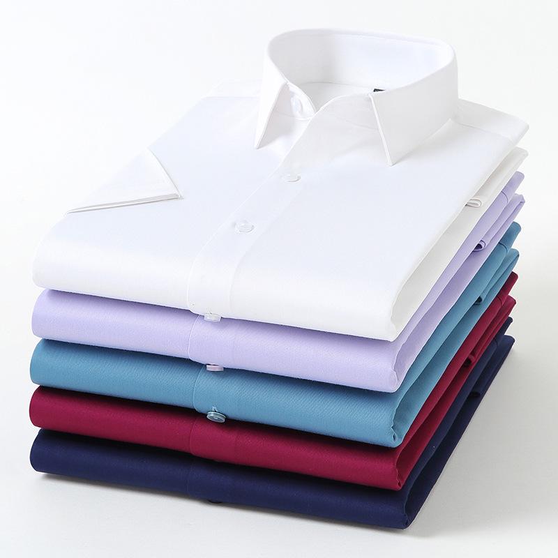 Unisex Bamboo Fiber Short Sleeve Shirt - Cool, Breathable & Iron-Free, Logo Embroidery Available