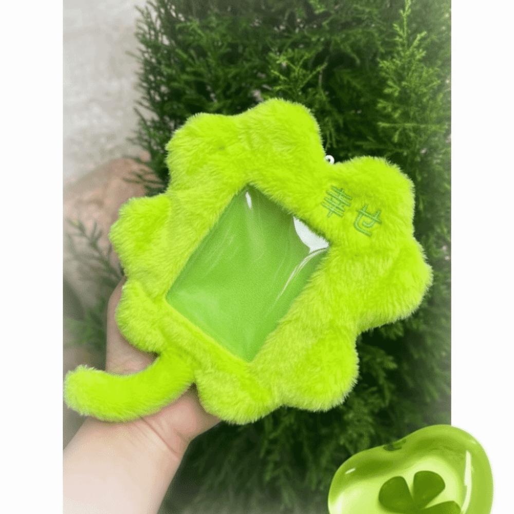 Cute Photocard Case Student Card Holder Bag Keychain Fox Photocard Case Idol Photos Protective Cover Cartoon