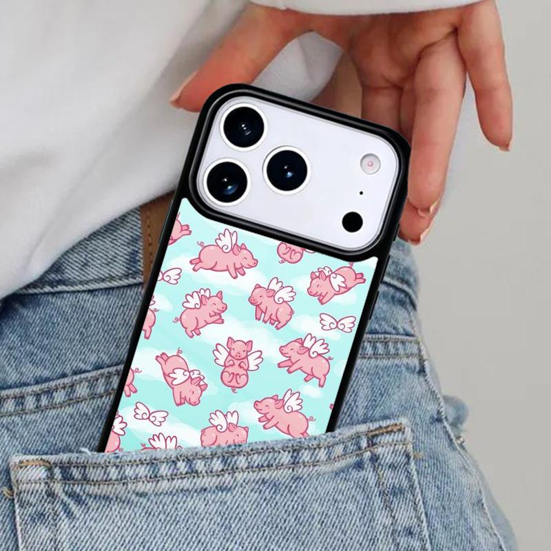 Pig Cute Phone Case for iPhone 17ProMax 12 13 14 15 16e 17 Pro Max Plus Air Cover