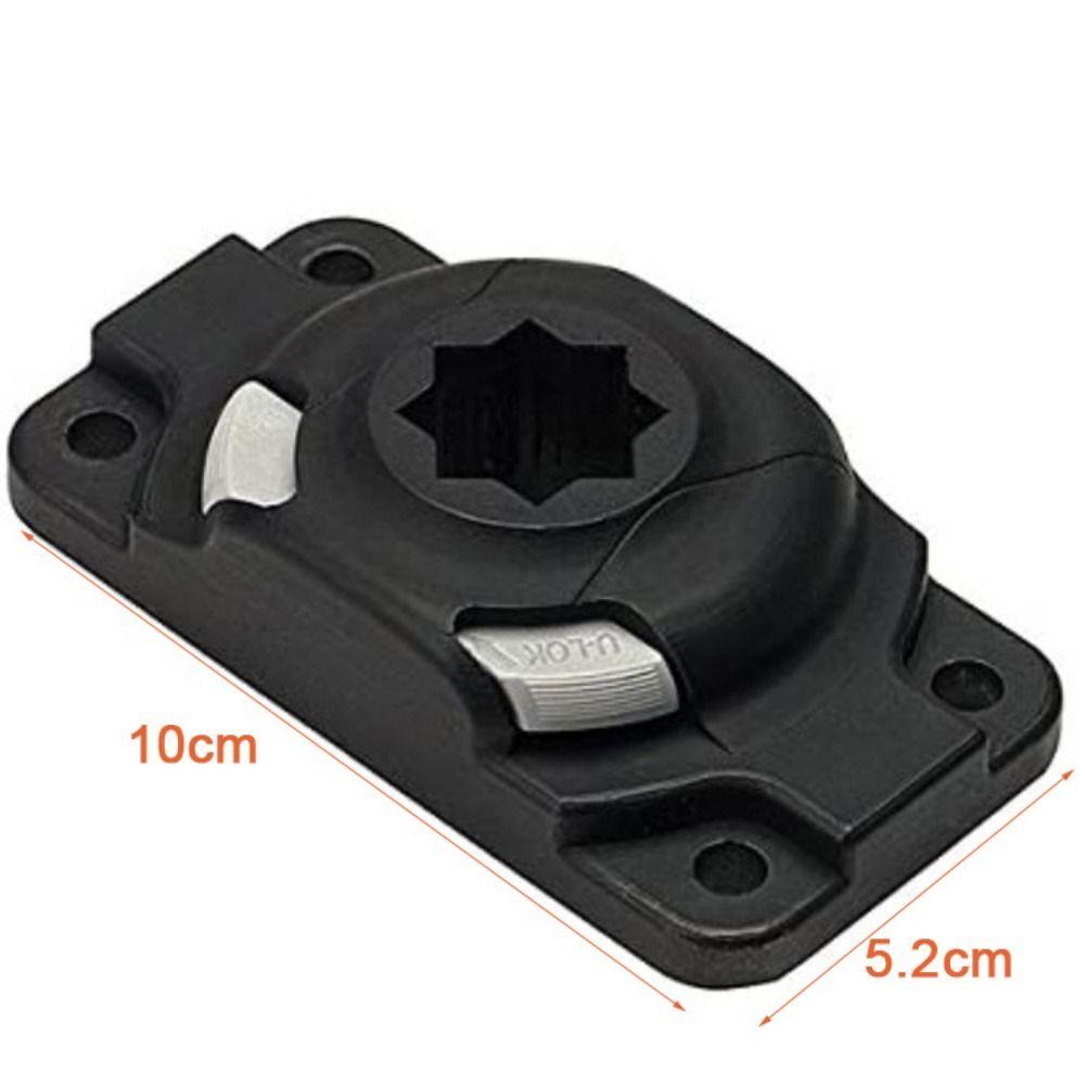 Black Rod Holder Mount Base ABS Rectangular Mount Base New Kayak Rod Holder Base