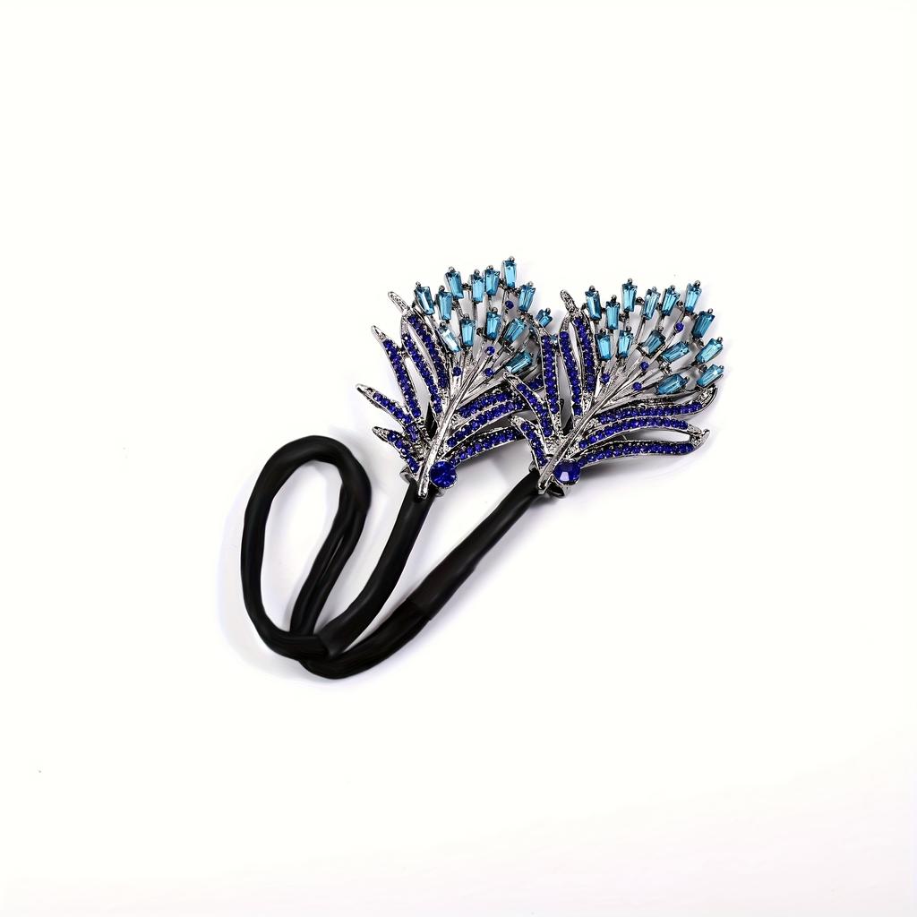 1PC Elegant and Retro Ladies Exquisite Shiny Rhinestone Alloy Hair Accessories, Fashionable and Convenient Hair Accessories