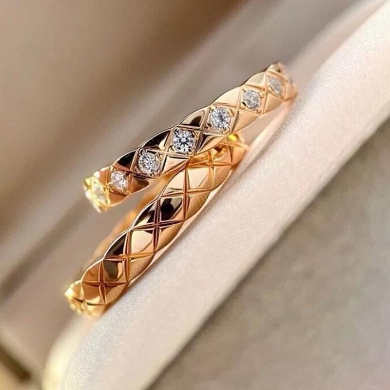 

Mary Ladies full diamond ring, rose gold band ring with diamond accent, stackable ring Port code 18 #
