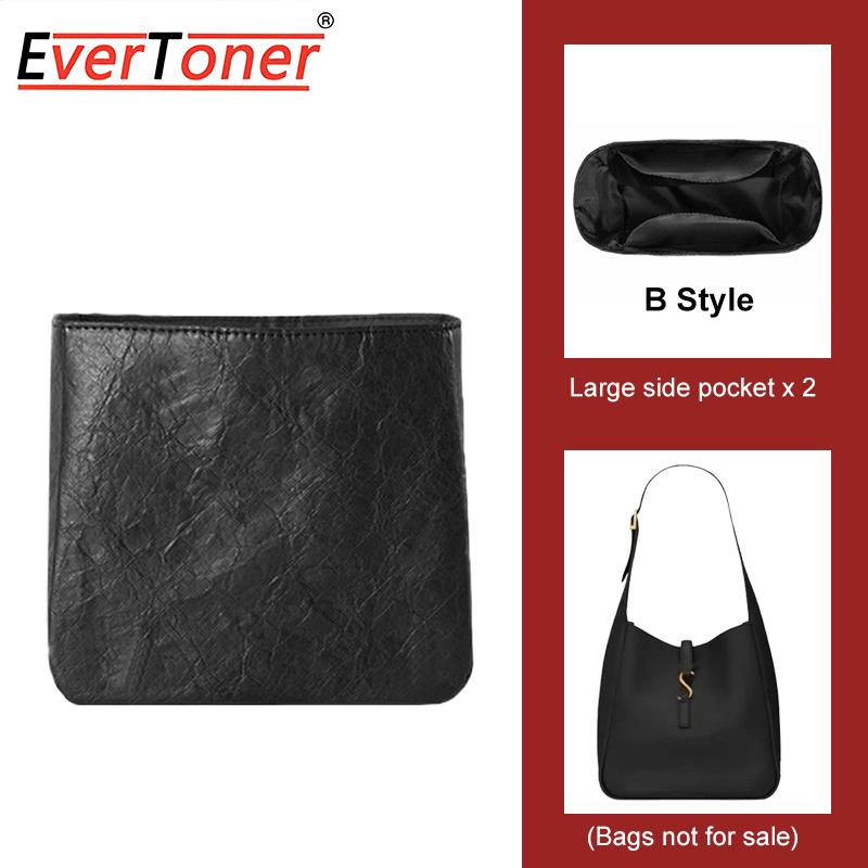 

EverToner Black DuPont Paper Bag Organizer for ysi LE 5 À 7 Hobo Insert Layered Liner Cosmetic Finishing Storage Bags S