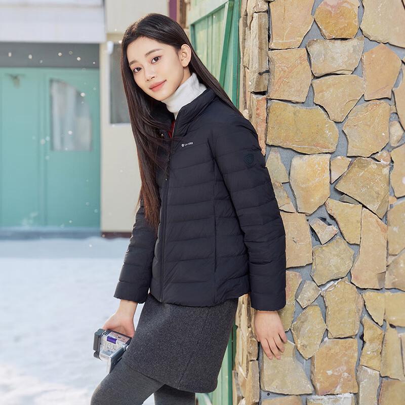 Tanboer Women's Lightweight Short Stand Collar Down Jacket TB5330266A