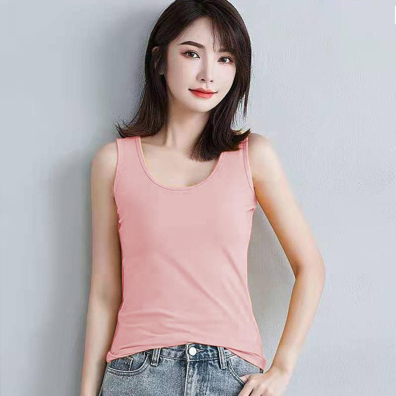 Women's Summer Suspender Vest Korean Version for Female Students To Wear Sleeveless and Slim Bottomed Shirt