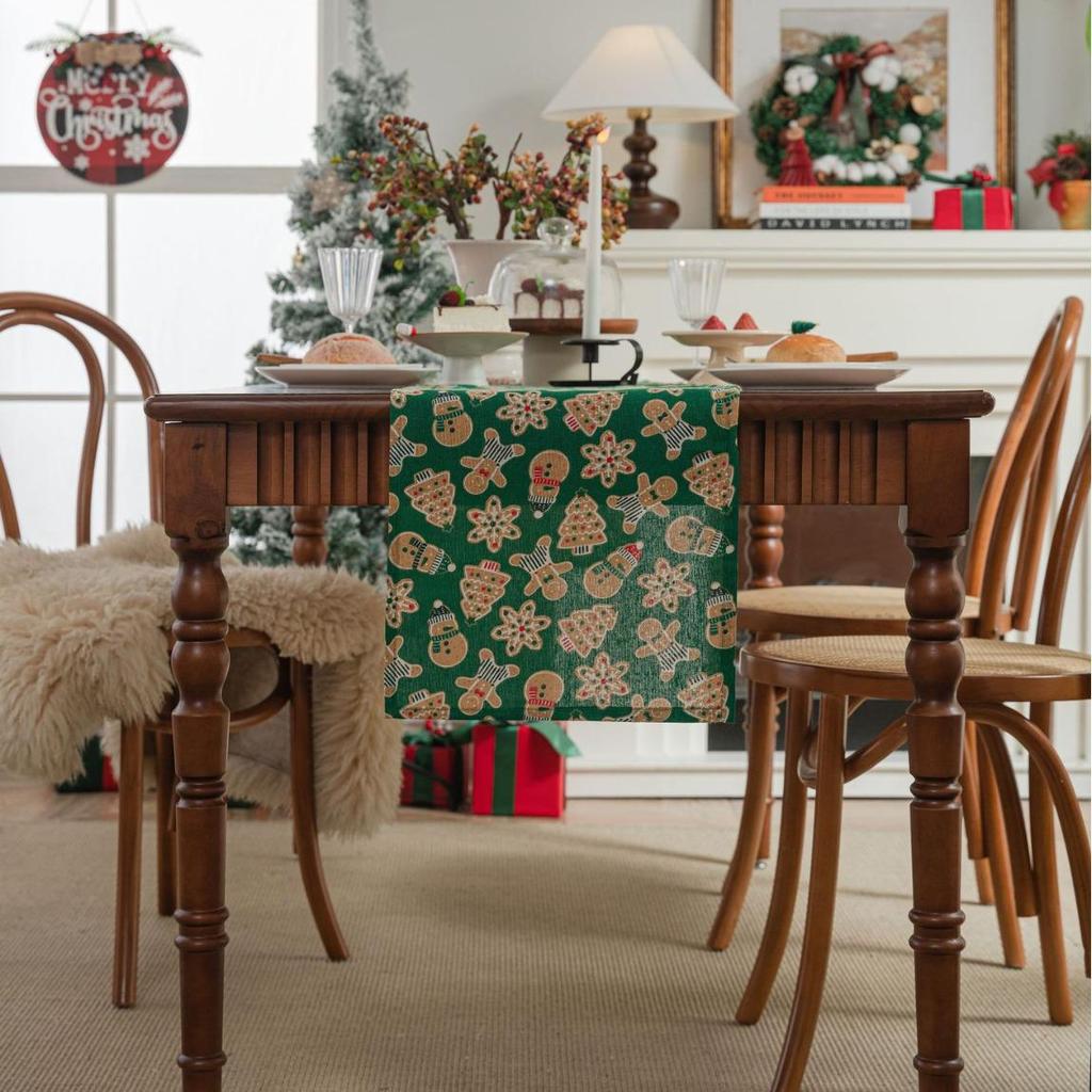 Imanqi Yun Christmas Table Runner - Long Rectangular Dining Decoration