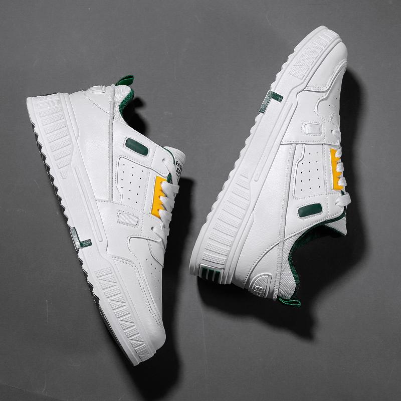 Neue Schulmode Herren Freizeitschuhe Atmungsleder Weich Rutschfest Herren Sneaker Outdoor Walking Herren Designerschuhe Frühling