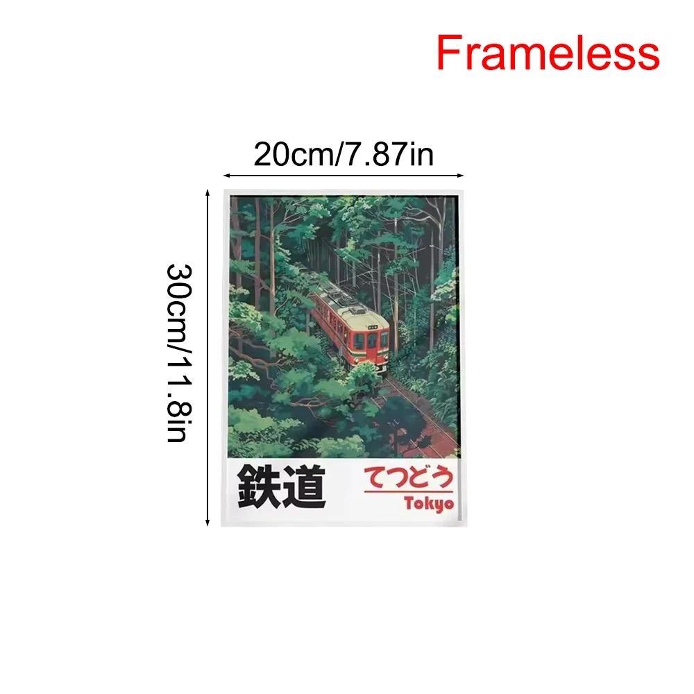 

Сучасний Вінтажний Принт Японський Пейзаж Полотно Друк на Полотні Аніме Залізнична Настінна Графіка Пейзажна Настінна Графіка Спальня