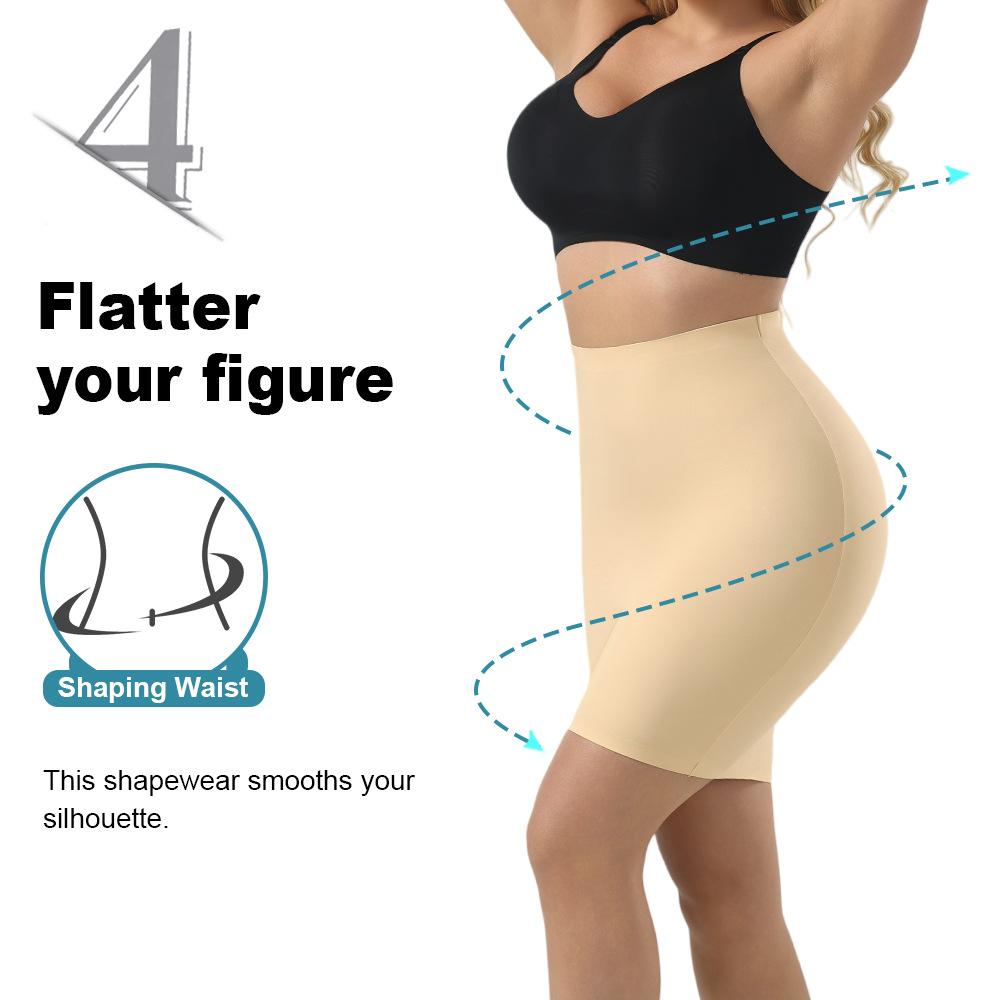 Women's High Waist Shapewear Half Slip, Seamless Tummy Control Butt Lifting Postpartum Slimming Skirt Under Dresses