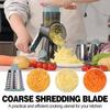 3-in-1 Rotary Cheese Grater - Multifunctional Manual Veg Slicer & Nut Grinder, A Must for Your Kitchen!