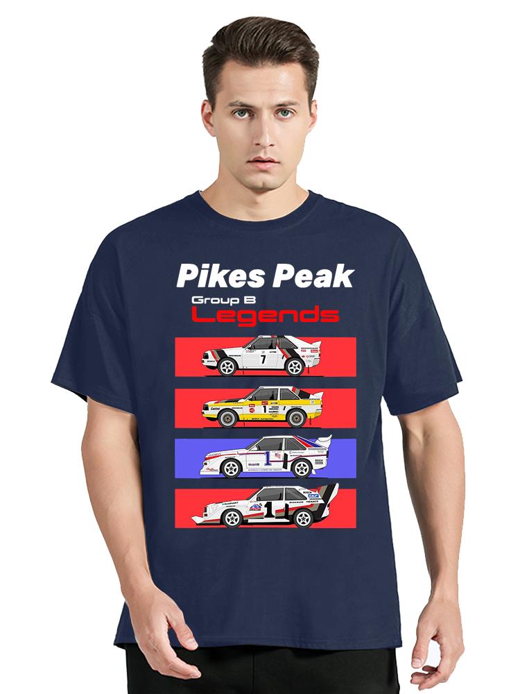 

Pikes Peak Group B Legends Rally Cars Camisetas Funny T-Shirt Mens Clothing Hip Hop T Shirt O-neck Oversized T-shirt Cotton Tops S