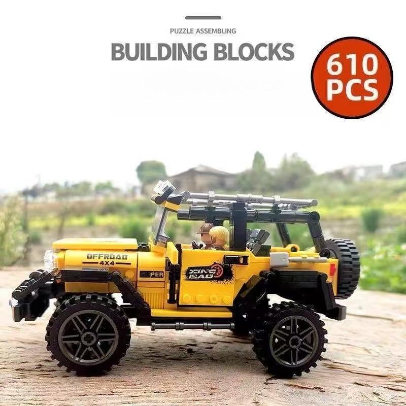 Technical Off-road Racing Big Feet Vehicle Model Building Blocks City Monster Trucks Bricks Toys For Children Kids Birthday Gift