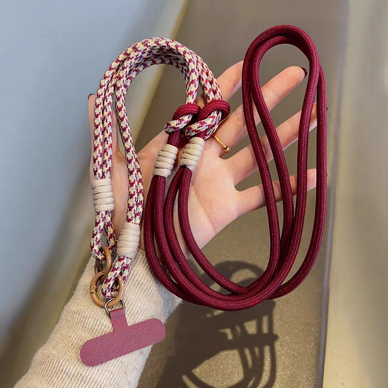 3-in-1 120cm Crossbody Handy-Hängeseil Nacken-Lanyard Armband Abnehmbares Handy-Lanyard Wasserbecher-Hängeseil