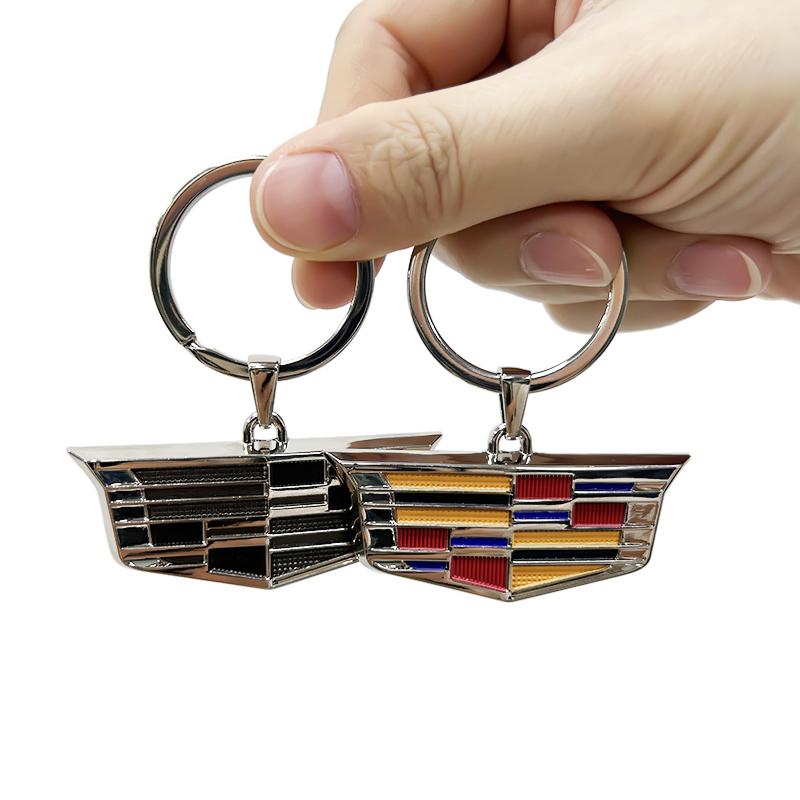 3D Metal Car Keychain Holder Key Ring Pendant for Cadillac ATS BLS SLS SRX CT4 CT5 CT6 CTS ESCALADE XT4 XT5 XT6 XTS Accessories