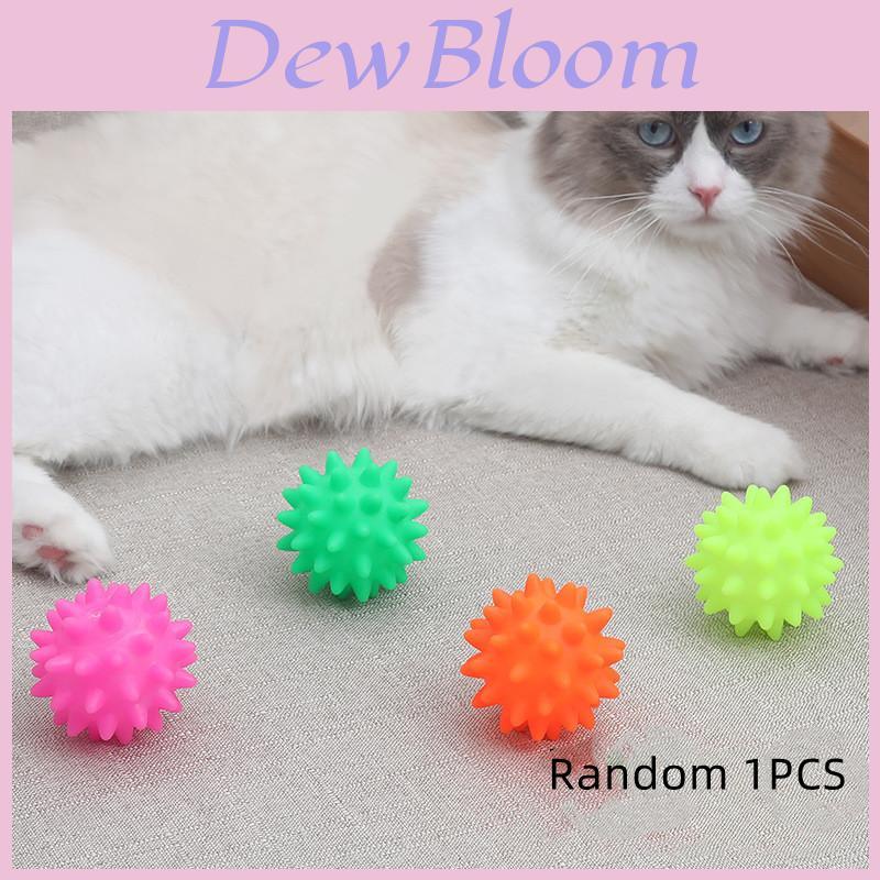 Wholesale Pet Toy 6.5cm Candy-colored Rubber Meteor Ball