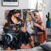 1PC Xena Warrior Print Flannel Blanket, High quality Comfortable for All Seasons, Home Decor, Warmth and Comfort, Perfect for Christmas Gifts252