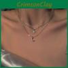 Elegant Star Moon Double Layer Necklace High Quality Alloy Ideal For Everyday Wear