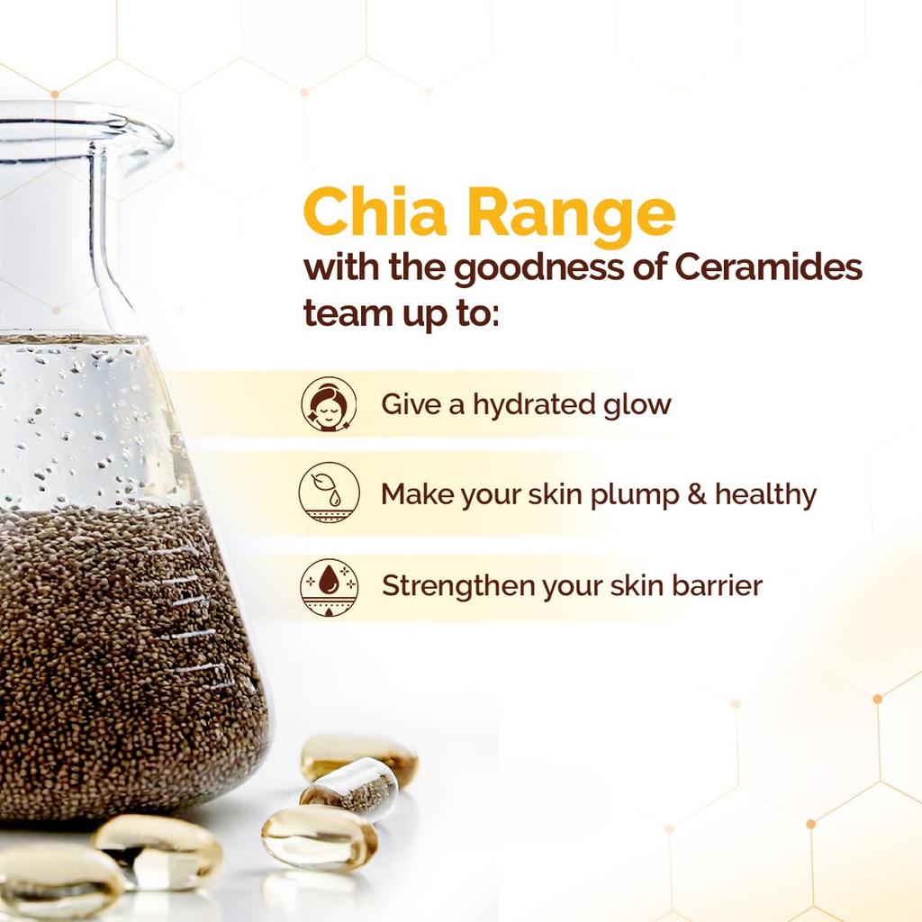 Mamaearth Chia Oil-Free Sunscreen SPF50 PA++++ For Oily Skin With No White Cast Lightweight Tan Protection Hydrating Matte Glow 50g
