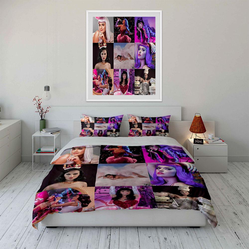Colorful Female Fashion Artwork Bedding Duvet Cover Set Duvet Cover Pillowcases (1*Duvet Cover 2*Pillowcases, without duvet insert)