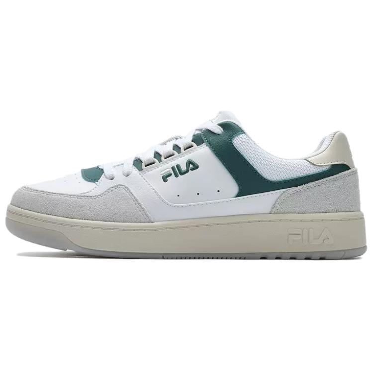 New FILA Targa Low Top Skateboard Shoes Men's White Gray Green F12M422206FWL