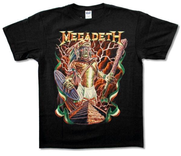 

Megadeth Pyramid Vic Забавная черная винтажная футболка с короткими рукавами унисекс