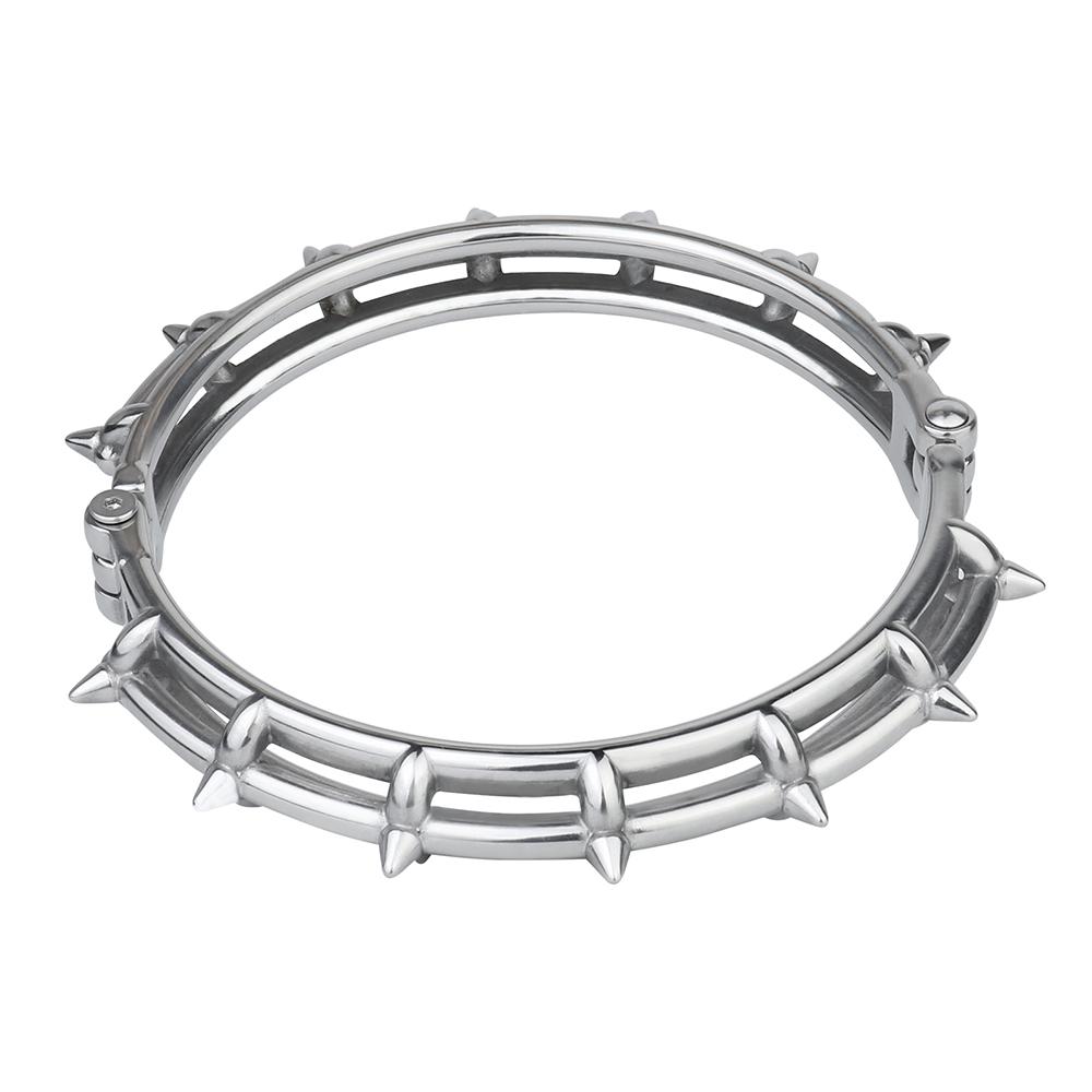 FISTSX BDSM Bondage Kit Metal Collar with Chain Leash Couples SM Game Bondage Gear Spiked Collar for Women Men