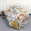 1pc Corgi Pattern Automatic Open/close Umbrella, 8-Rib Sturdy Structure, Portable Travel Umbrella, Parties, Everyday Use, 11103