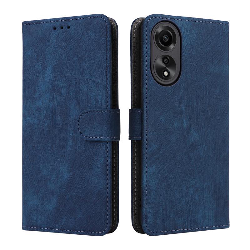 OPPO A58 4G Leather Case with Card Slot and Stand - Multifunctional Mobile Phone Cover