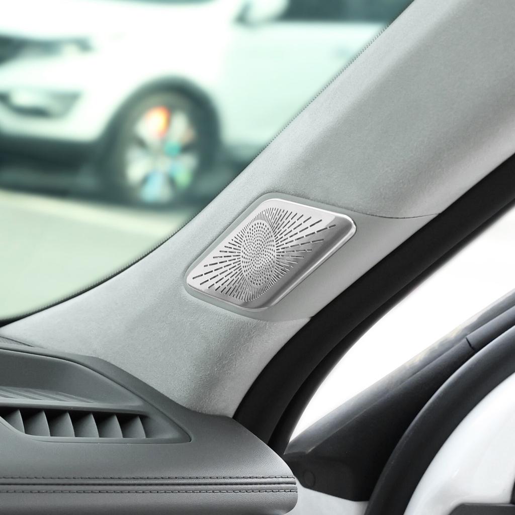 Stainless A-Pillar Speaker Decoration Cover Trim For Hyundai Santa FE 2024-2026