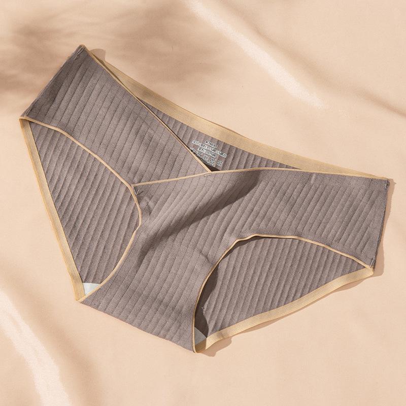 

Удобные бесшовные трусики с низкой посадкой в рубчик для беременных и послеродовых женщин на всех этапах беременности и после родов XL