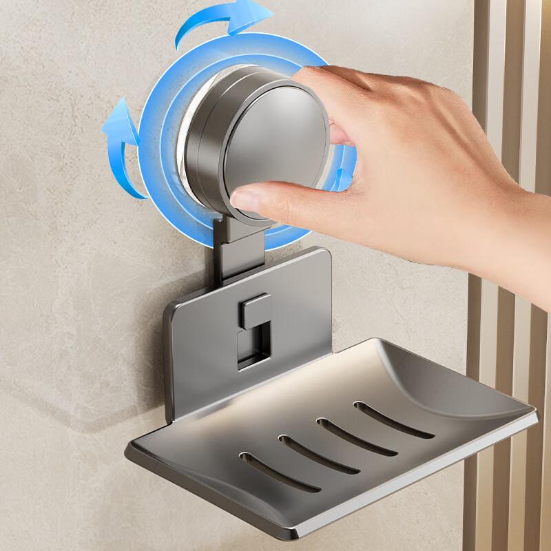 No-Drill Suction Cup Soap Holder