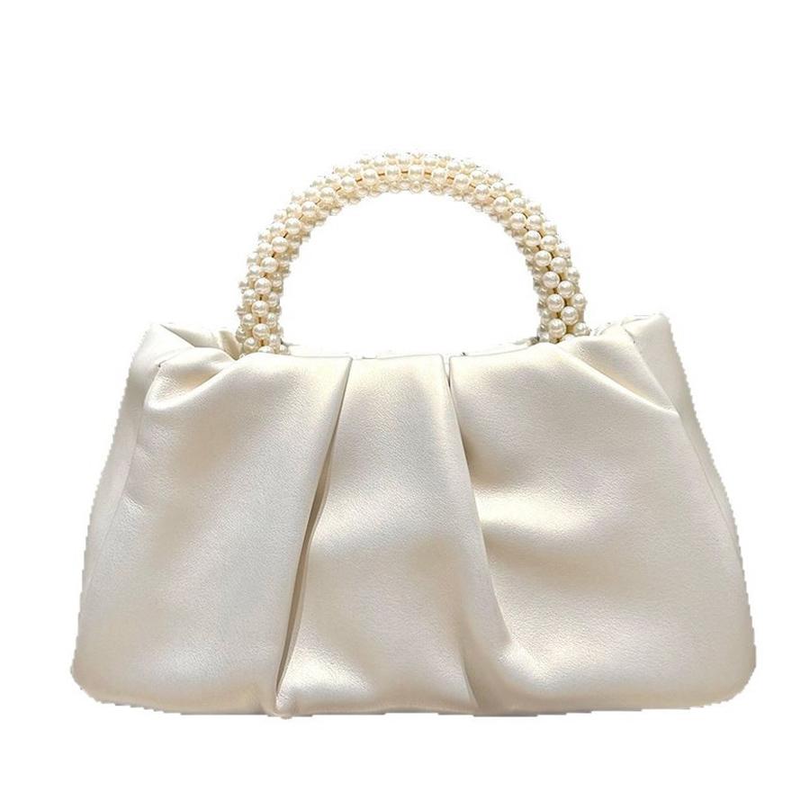 Fashi Perlen Griff Damen Abend Clutch Tasche Handtaschen Luxus Design Damen Quadratische Umhängetaschen Damen Kleine Umhängetasche Sac