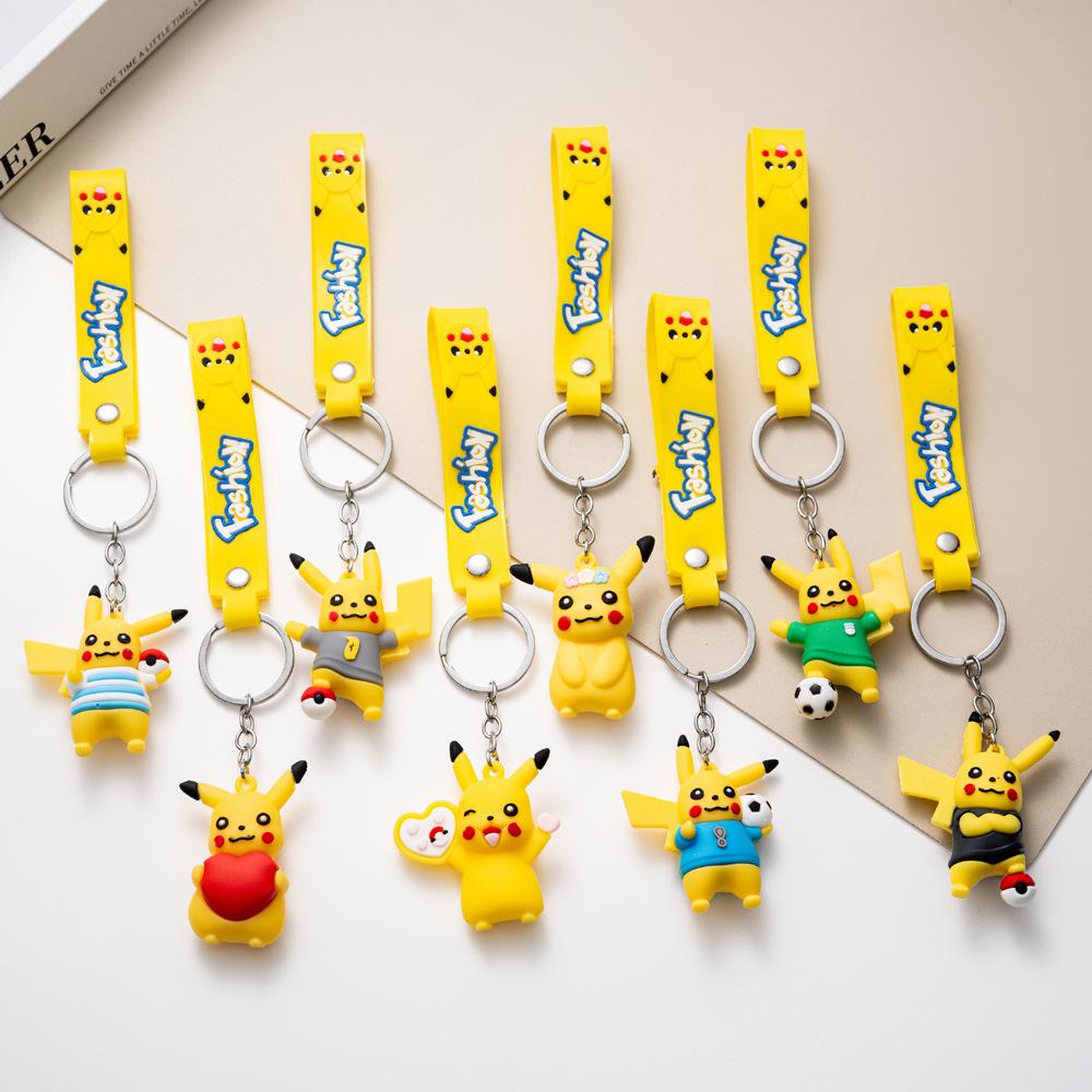 Cartoon Pikachu Keychain, Pok É Mon, Pok É Mon Pendant, Keychain Gift