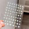 Five-Pointed Star Nail Stickers Foil Hollow Star Decals Flexible Hand-Painted Pentagram Self-Adhesive Nail Art Stickers