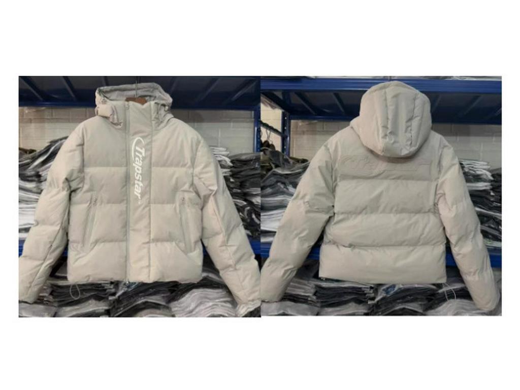 Trapstar Men's Winter Embroidered Hooded Down Jacket - American Street Hip Hop Style