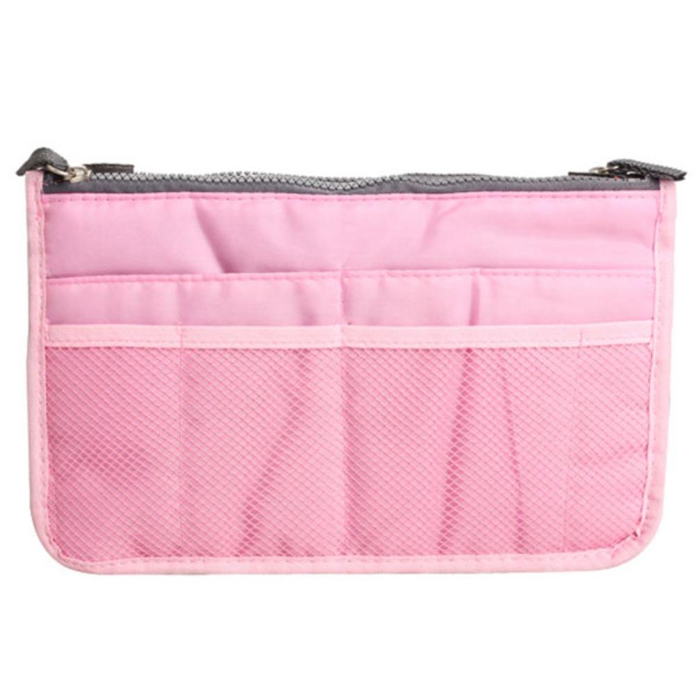 Newly Insert Liner Women's Bag Storage Bag Zip lock Bag Makeup Pouch Travel Cosmetic Handbag