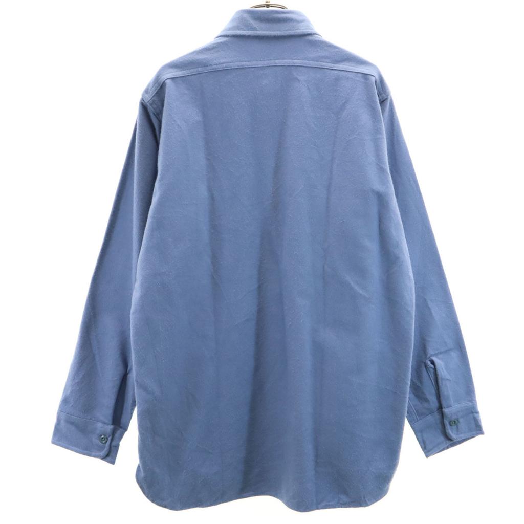 Woolrich 80s Made In USA Vintage Long Sleeve Chamois Cloth Shirt Men's Used