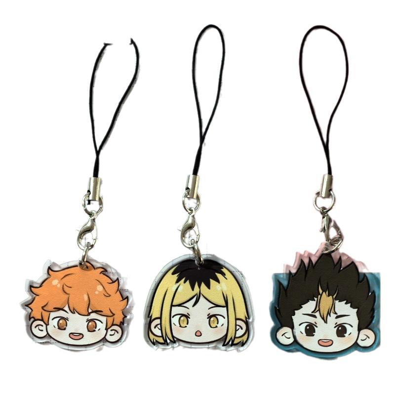 Anime Haikyu Cosplay Vtipná Dlouhá Klíčenka Přívěsek na Tašku Kolekce pro Fanoušky Rekvizity Vánoční Dárek