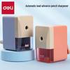 Deli Stationery 0736 Automatic Pencil Sharpener, Simple Style, Ideal for Colored Pencils