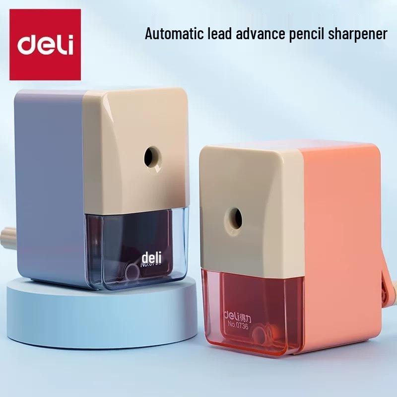 

Deli Stationery 0736 Automatic Pencil Sharpener, Simple Style, Ideal for Colored Pencils