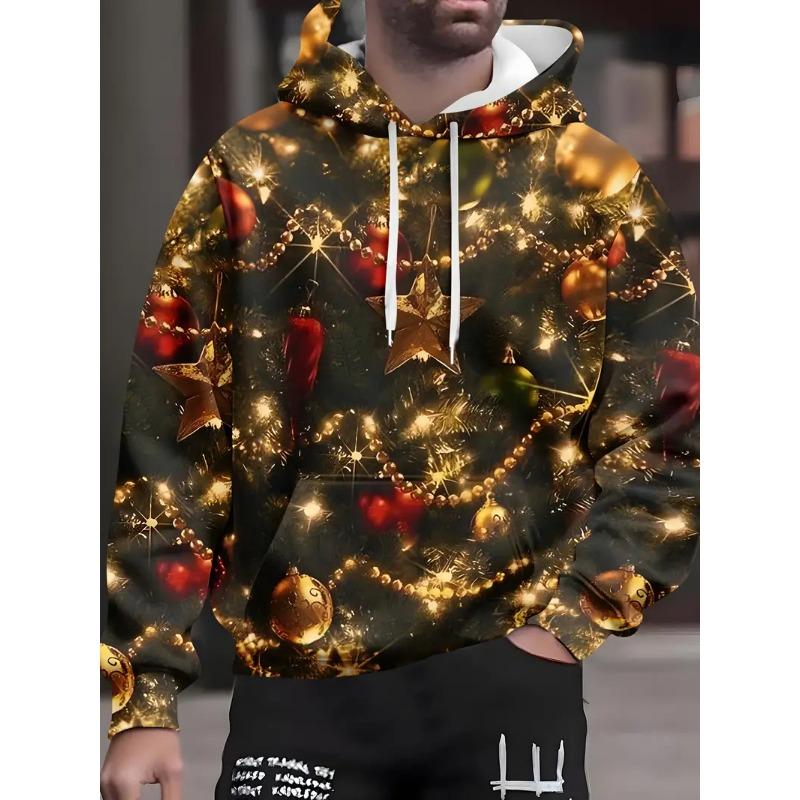 2026 Weihnachts-Hoodies Weihnachtsmann 3D-Druck Herren Damen Hoodie Sweatshirts Lässig Unisex Kapuzenpullover Oberteile Kleidung Mann Pullover