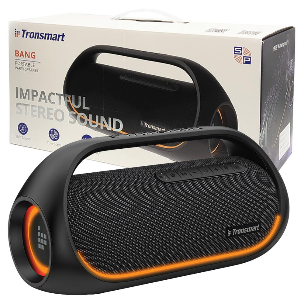 Tronsmart Bang Altavoz Inalámbrico Bluetooth Impermeable 60W con Función Powerbank Negro (723928)