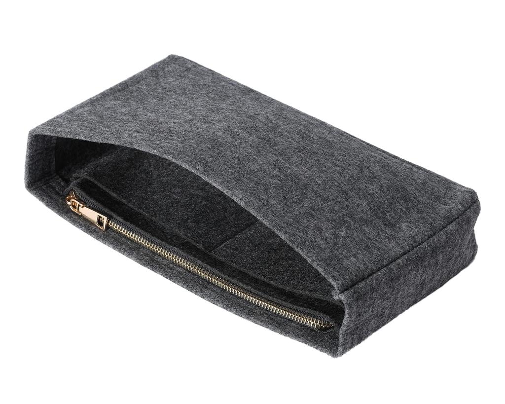 SHINGONE Horizontal Felt Bag-in-Bag, Suitable for Galleys and Luxury Bags, Zippered, Small Size, Lightweight, Organized, Inner Bag for Commuting,